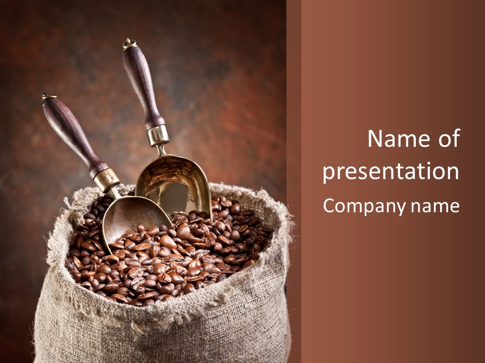 Caffeine Image Bean PowerPoint Template