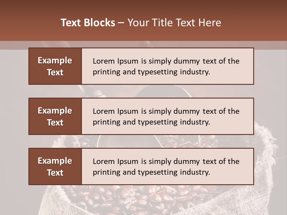 Caffeine Image Bean PowerPoint Template