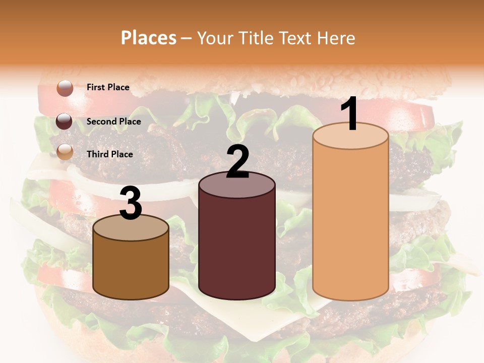 Hamburger Cheeseburger Meal PowerPoint Template