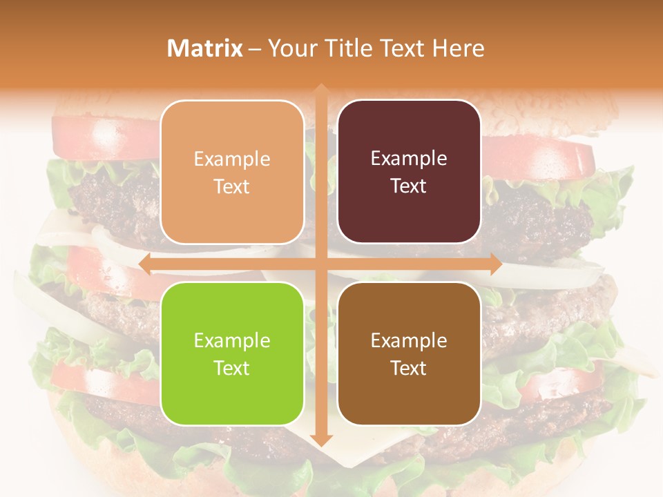 Hamburger Cheeseburger Meal PowerPoint Template