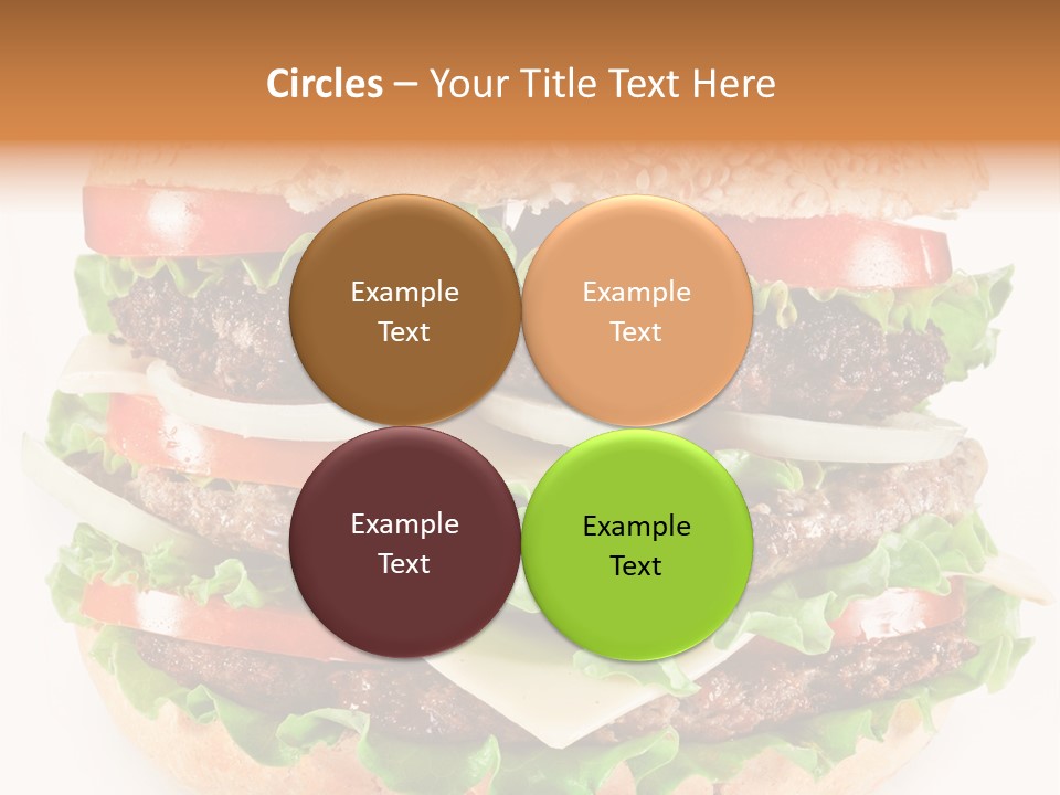 Hamburger Cheeseburger Meal PowerPoint Template