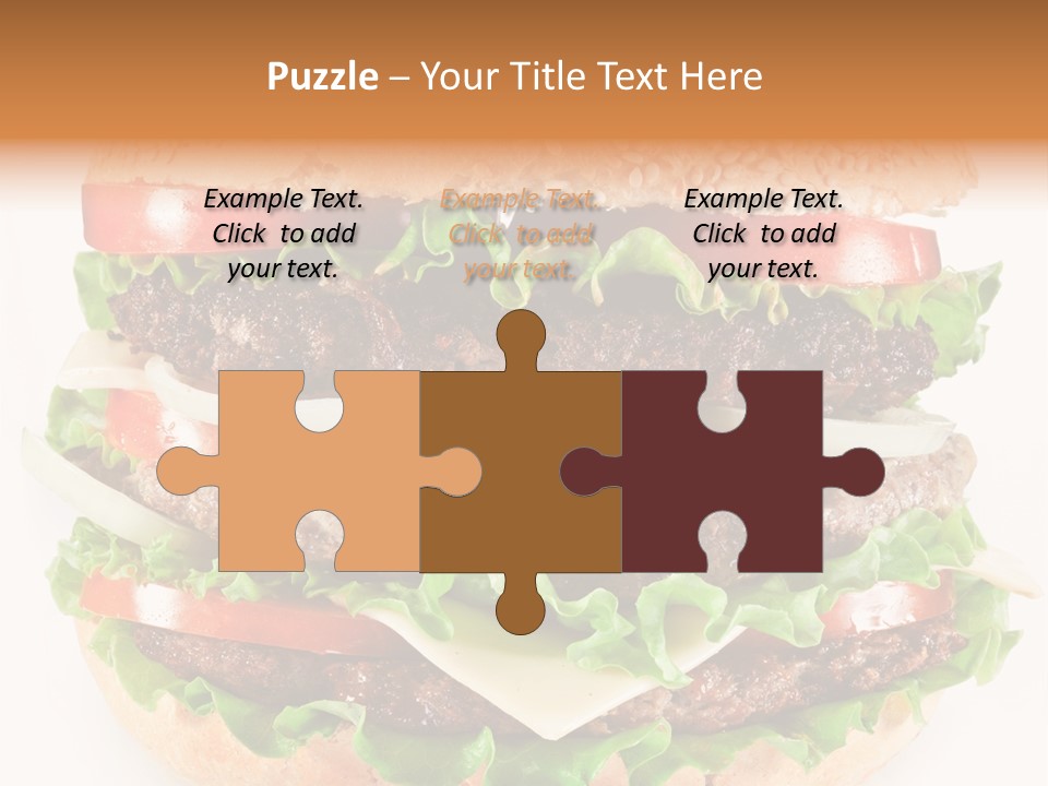 Hamburger Cheeseburger Meal PowerPoint Template