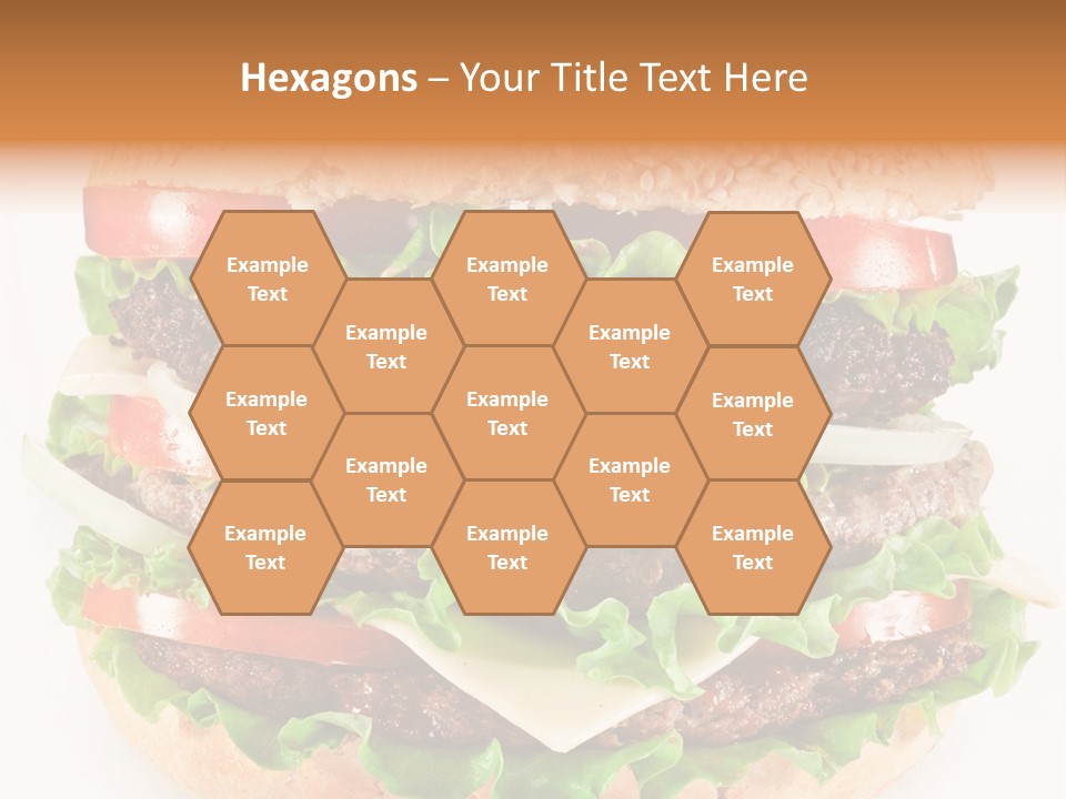 Hamburger Cheeseburger Meal PowerPoint Template