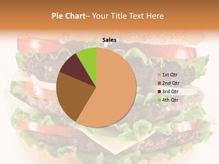 Hamburger Cheeseburger Meal PowerPoint Template