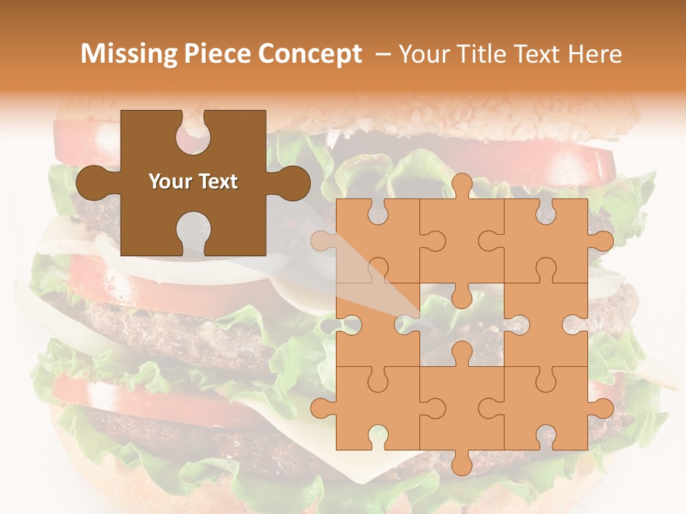 Hamburger Cheeseburger Meal PowerPoint Template