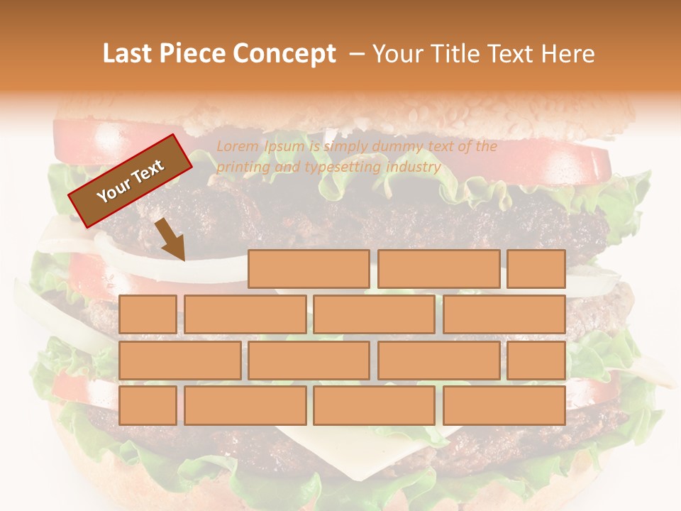 Hamburger Cheeseburger Meal PowerPoint Template