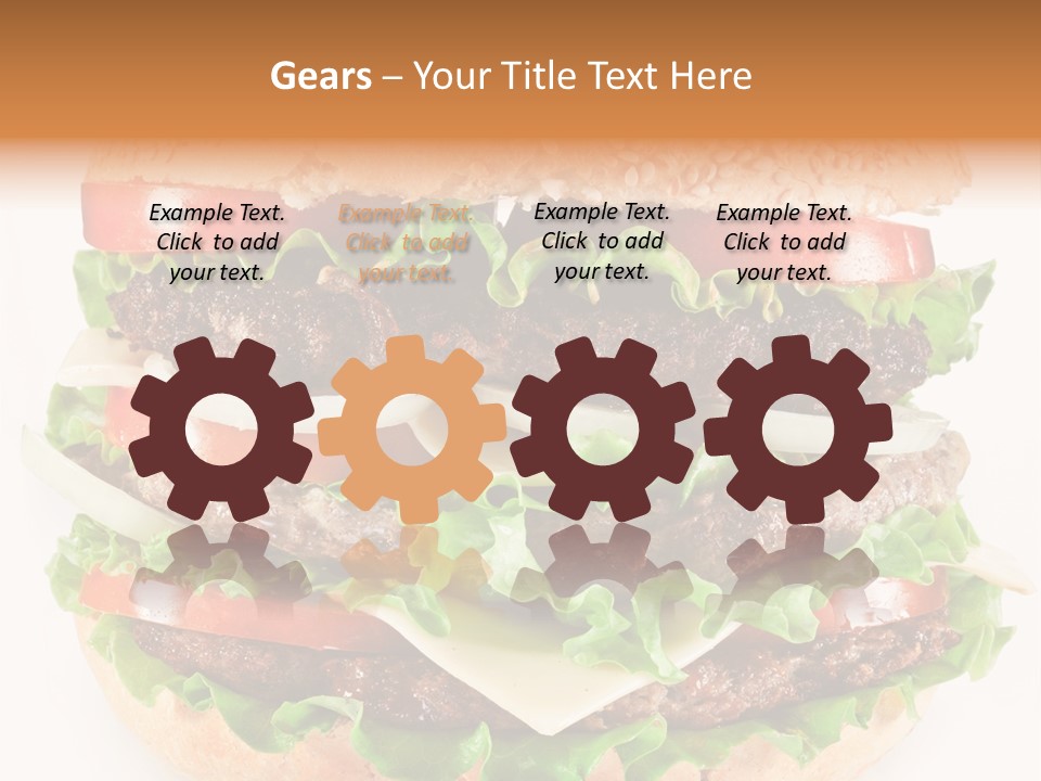 Hamburger Cheeseburger Meal PowerPoint Template
