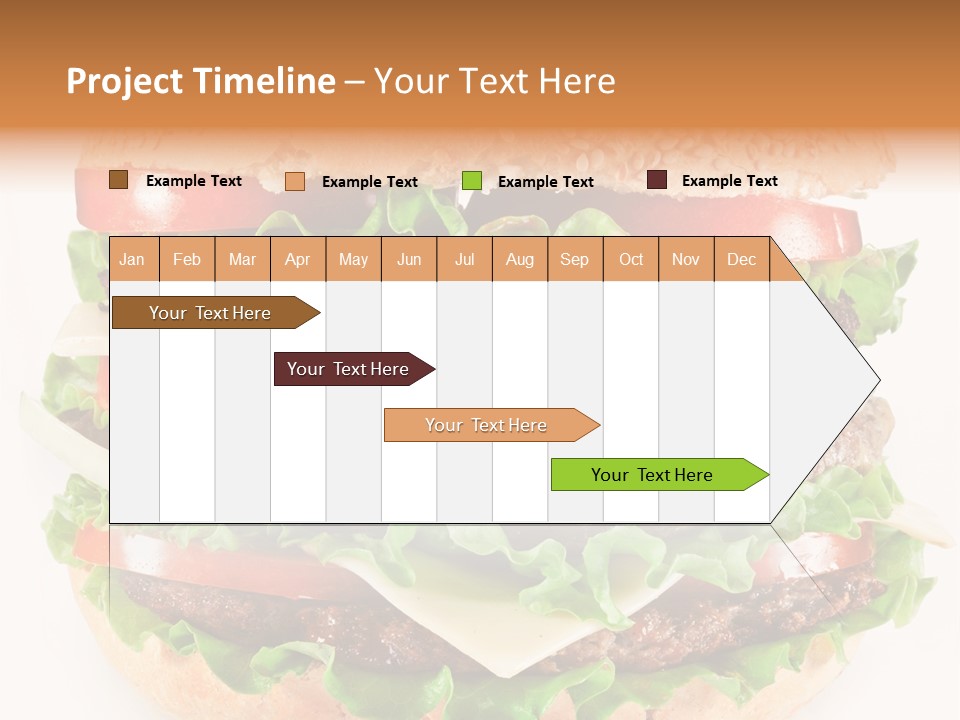 Hamburger Cheeseburger Meal PowerPoint Template