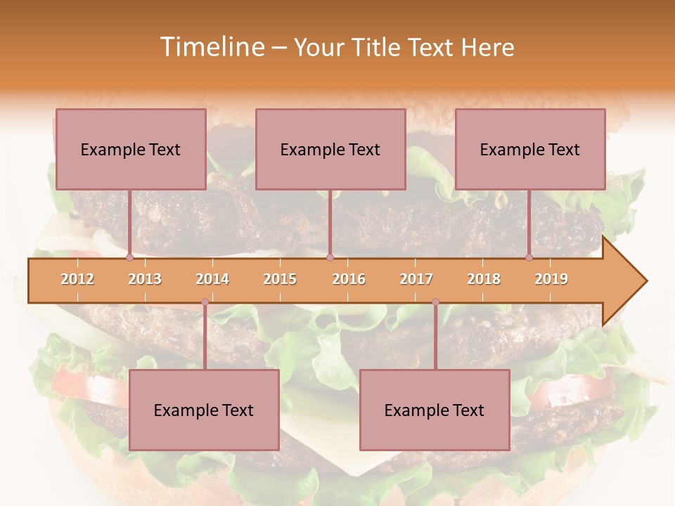 Hamburger Cheeseburger Meal PowerPoint Template