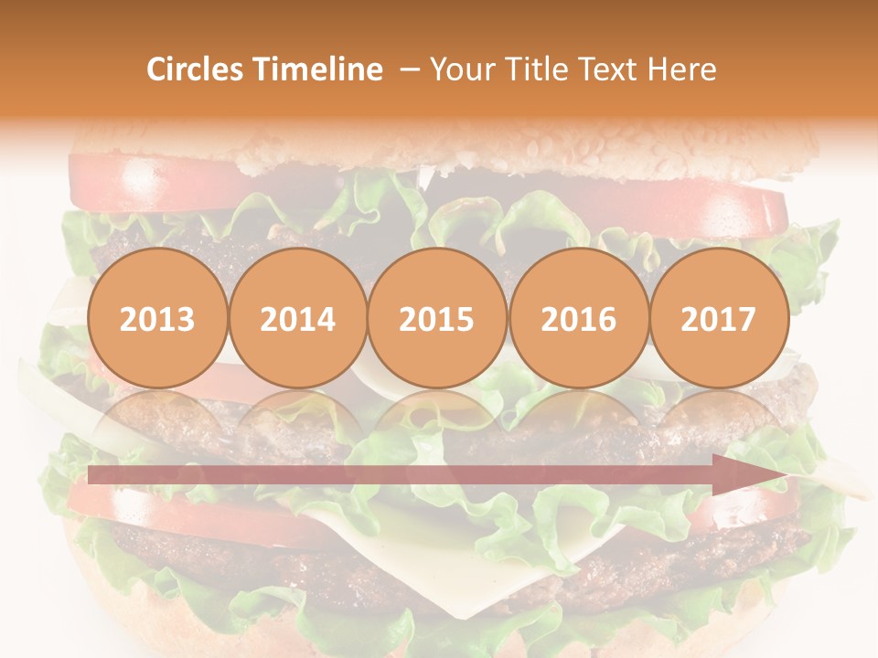 Hamburger Cheeseburger Meal PowerPoint Template