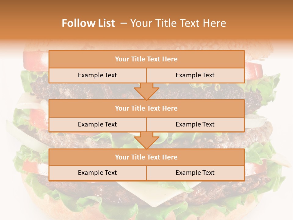 Hamburger Cheeseburger Meal PowerPoint Template