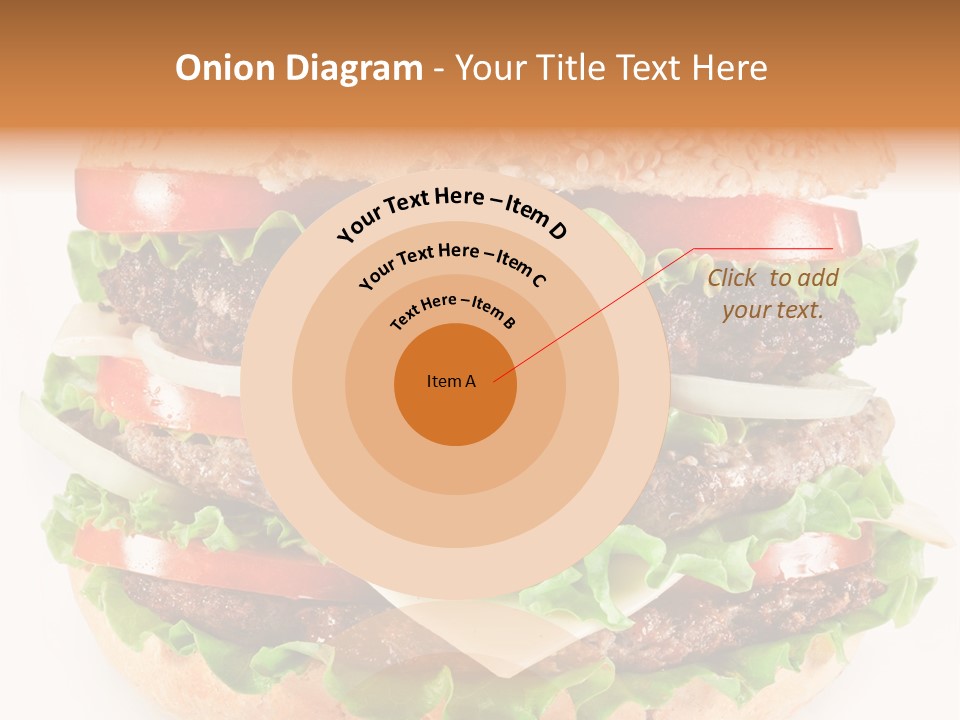Hamburger Cheeseburger Meal PowerPoint Template