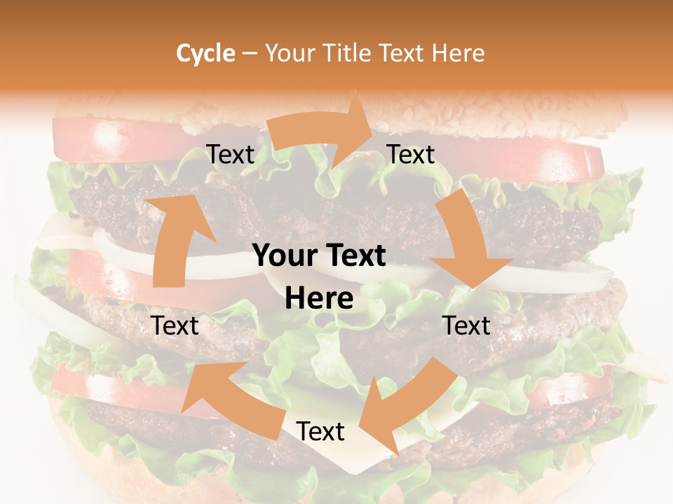 Hamburger Cheeseburger Meal PowerPoint Template