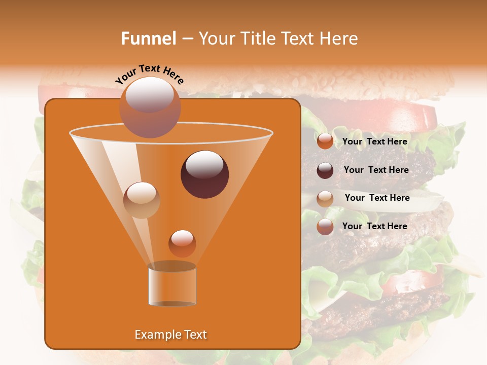 Hamburger Cheeseburger Meal PowerPoint Template