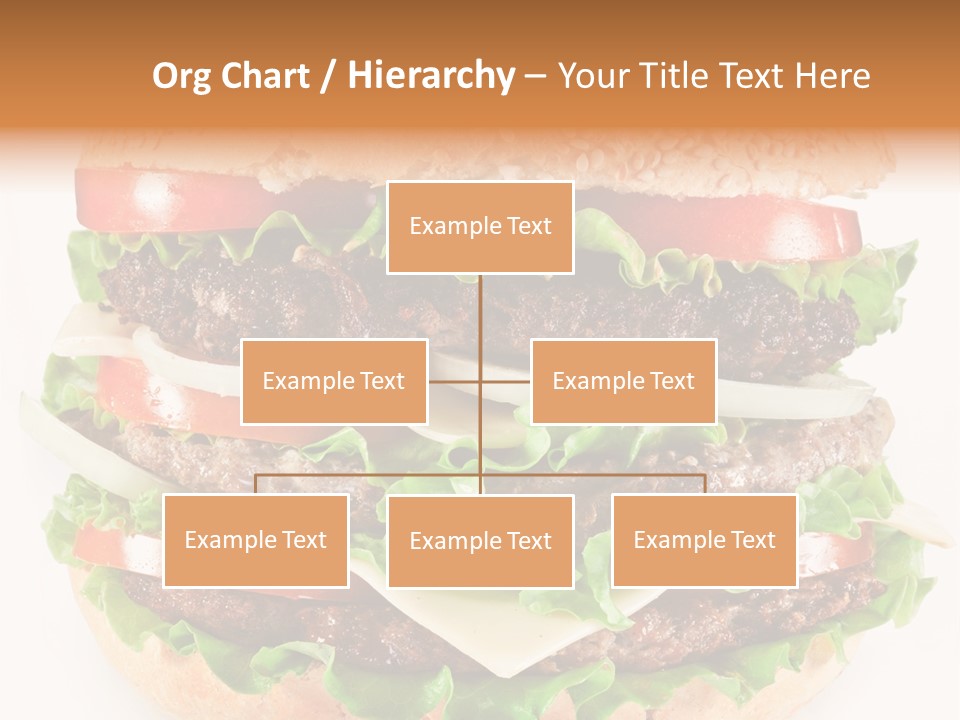 Hamburger Cheeseburger Meal PowerPoint Template