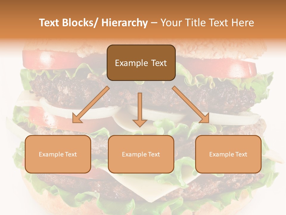 Hamburger Cheeseburger Meal PowerPoint Template