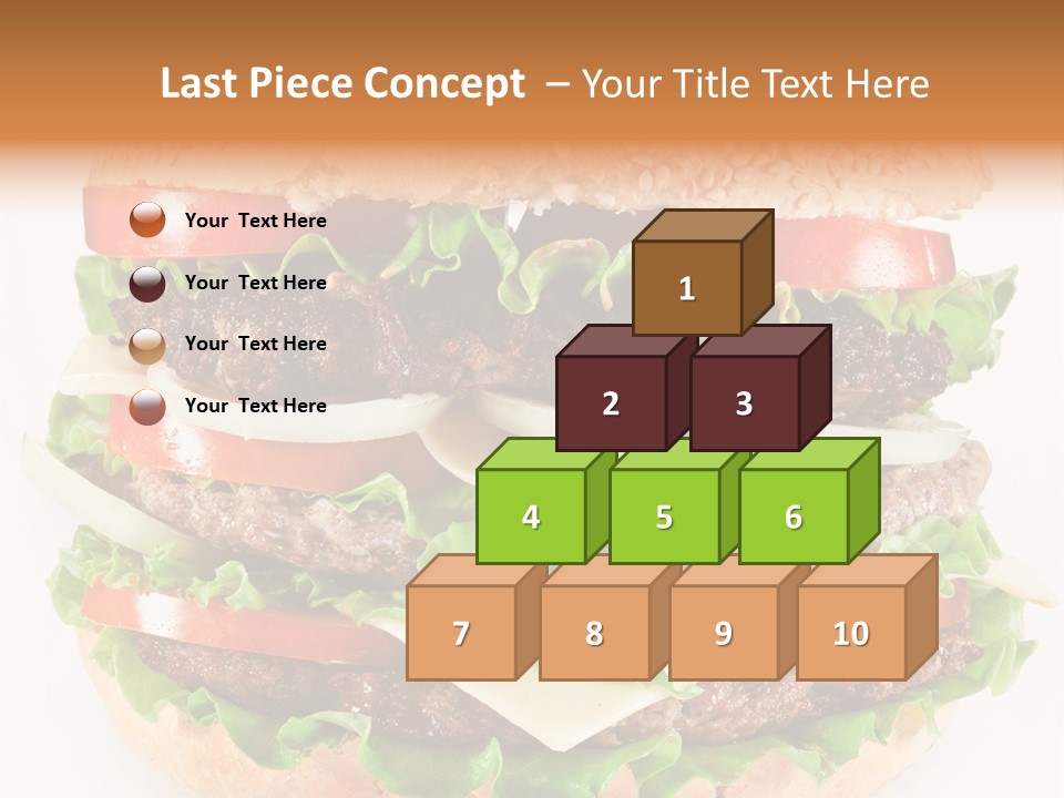 Hamburger Cheeseburger Meal PowerPoint Template