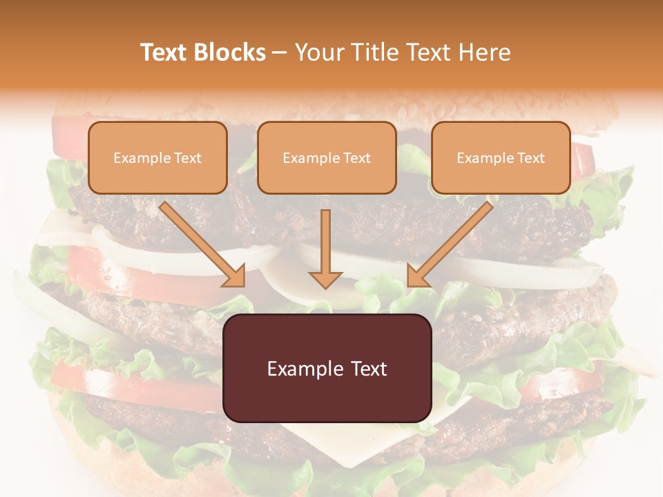 Hamburger Cheeseburger Meal PowerPoint Template