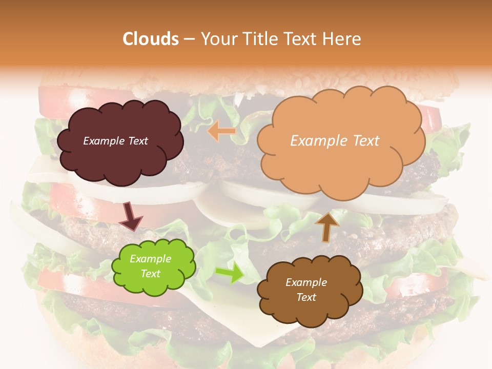 Hamburger Cheeseburger Meal PowerPoint Template