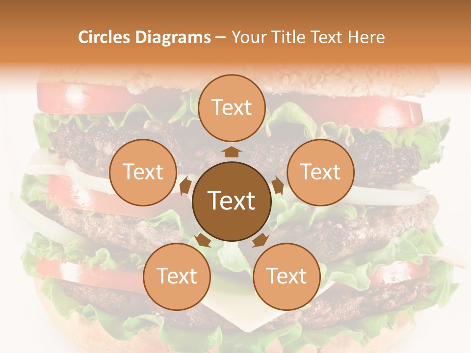Hamburger Cheeseburger Meal PowerPoint Template
