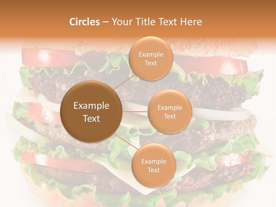 Hamburger Cheeseburger Meal PowerPoint Template