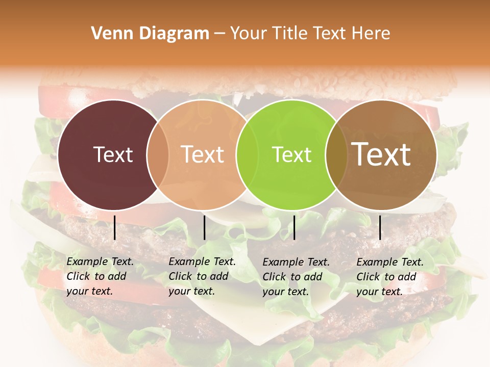 Hamburger Cheeseburger Meal PowerPoint Template