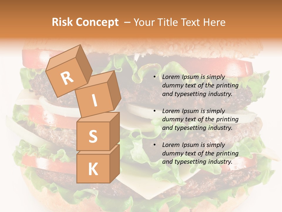 Hamburger Cheeseburger Meal PowerPoint Template