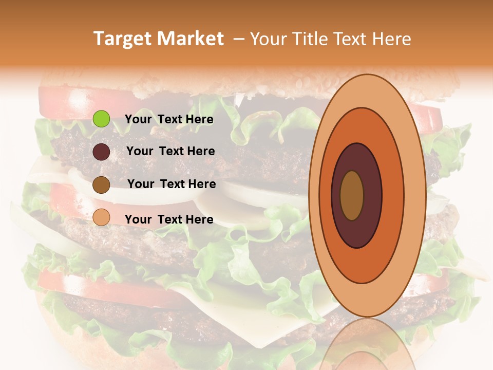 Hamburger Cheeseburger Meal PowerPoint Template