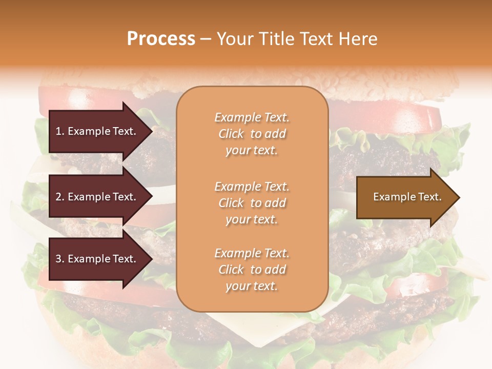 Hamburger Cheeseburger Meal PowerPoint Template