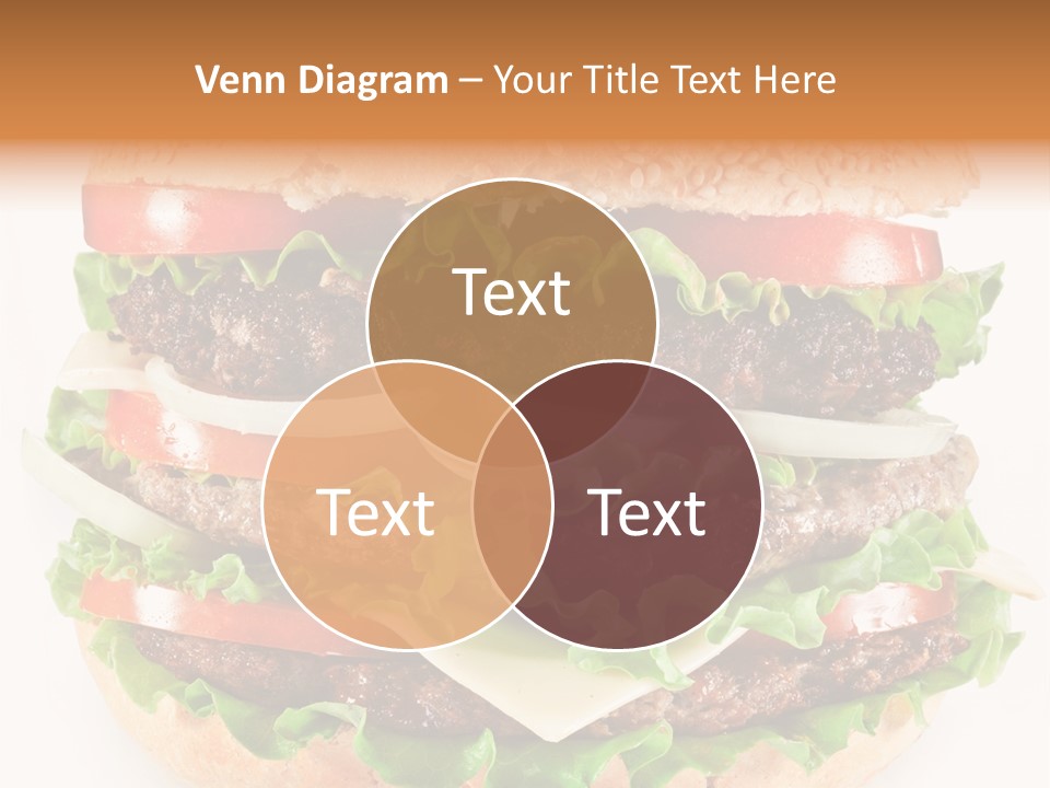 Hamburger Cheeseburger Meal PowerPoint Template