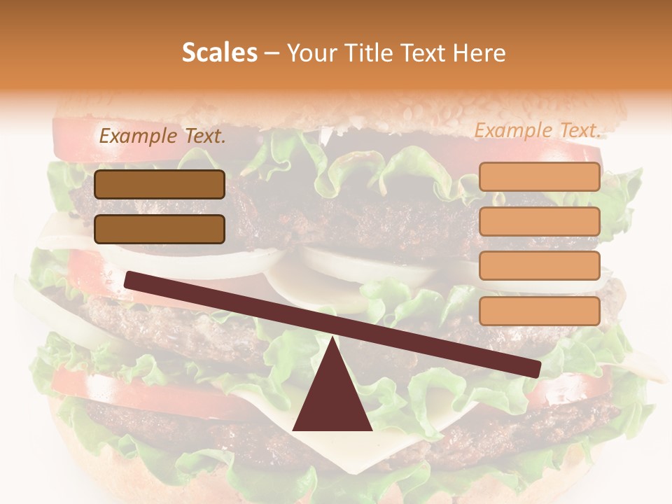Hamburger Cheeseburger Meal PowerPoint Template