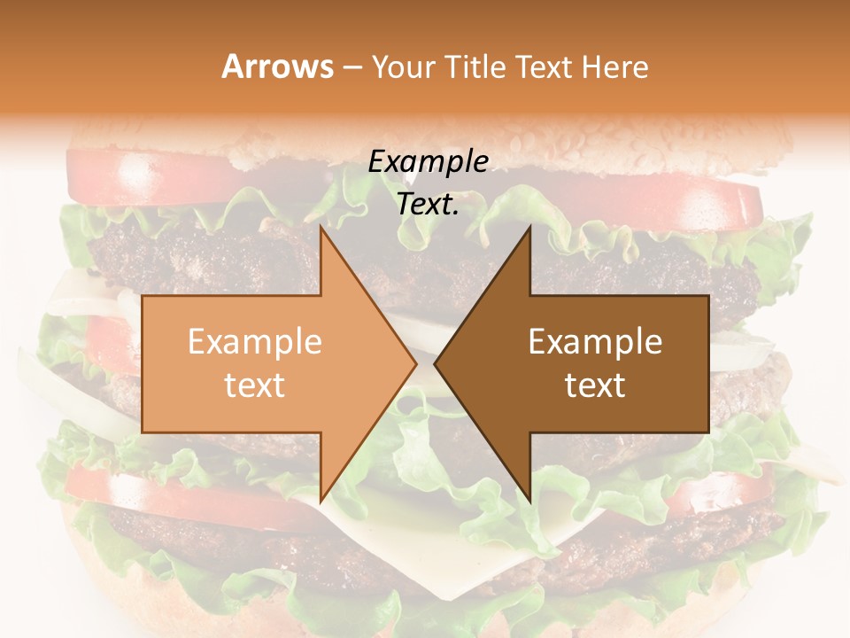 Hamburger Cheeseburger Meal PowerPoint Template