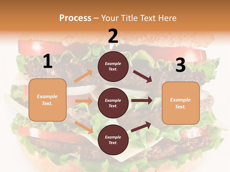 Hamburger Cheeseburger Meal PowerPoint Template