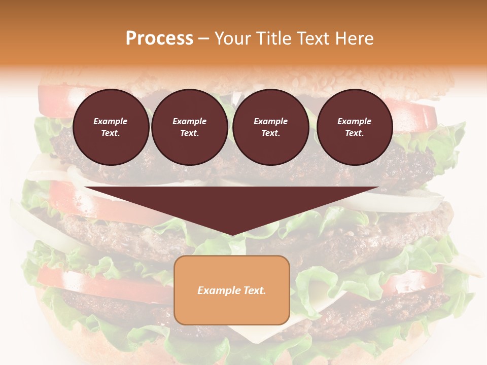Hamburger Cheeseburger Meal PowerPoint Template
