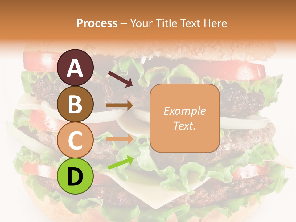Hamburger Cheeseburger Meal PowerPoint Template