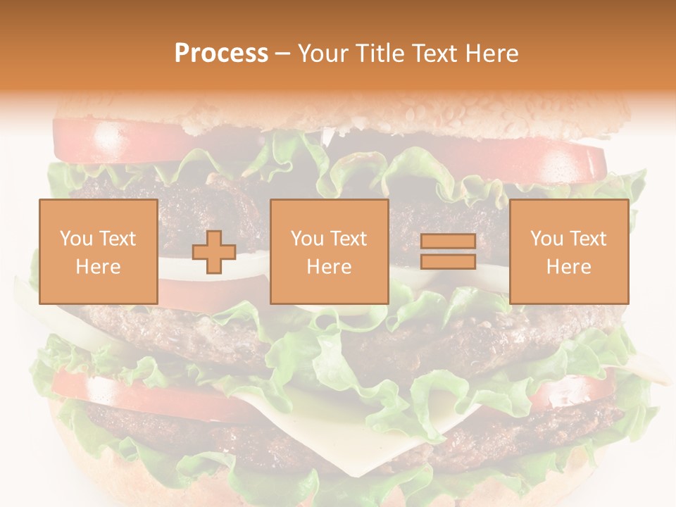 Hamburger Cheeseburger Meal PowerPoint Template