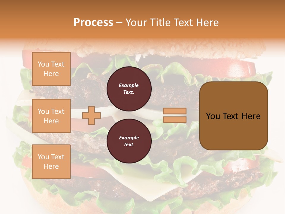 Hamburger Cheeseburger Meal PowerPoint Template