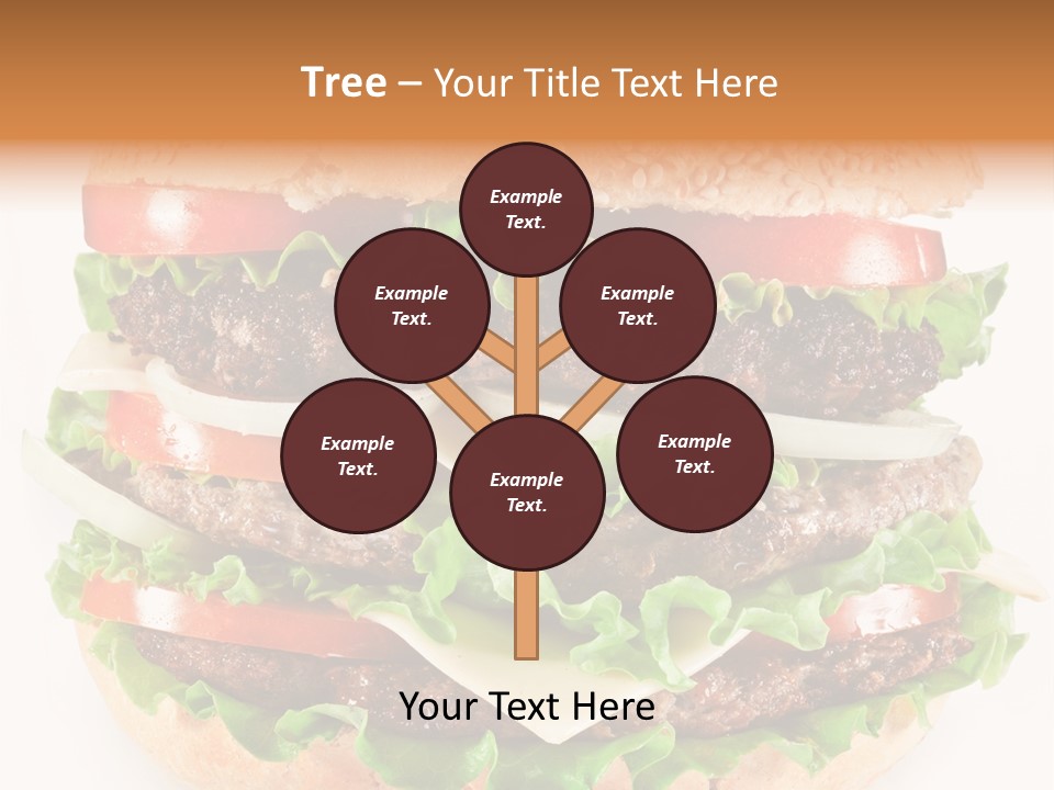 Hamburger Cheeseburger Meal PowerPoint Template