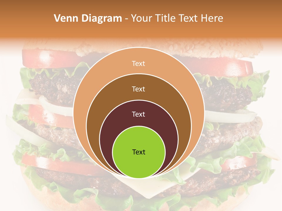 Hamburger Cheeseburger Meal PowerPoint Template