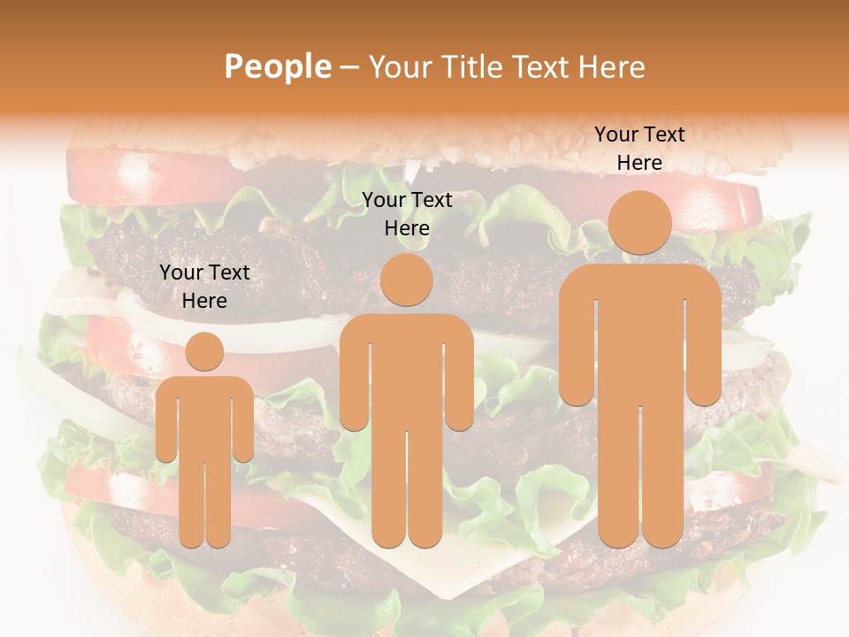 Hamburger Cheeseburger Meal PowerPoint Template