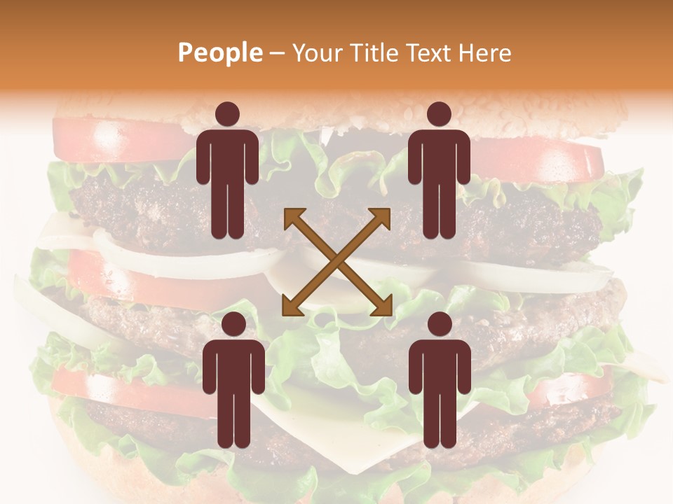 Hamburger Cheeseburger Meal PowerPoint Template