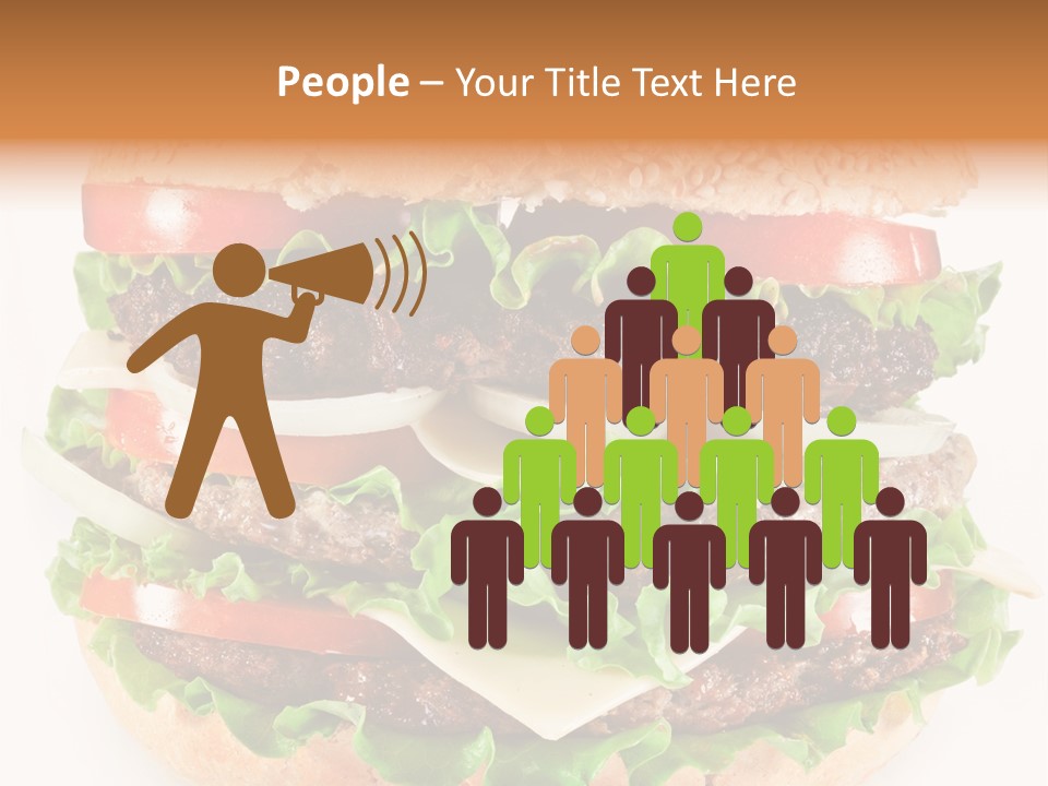 Hamburger Cheeseburger Meal PowerPoint Template