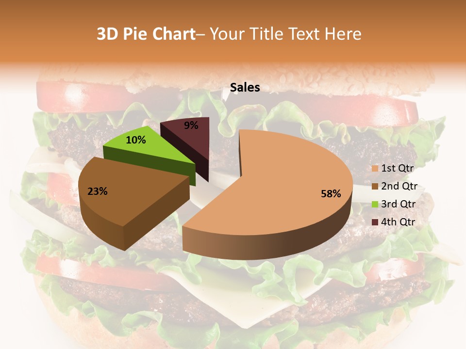 Hamburger Cheeseburger Meal PowerPoint Template