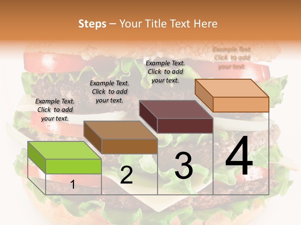 Hamburger Cheeseburger Meal PowerPoint Template
