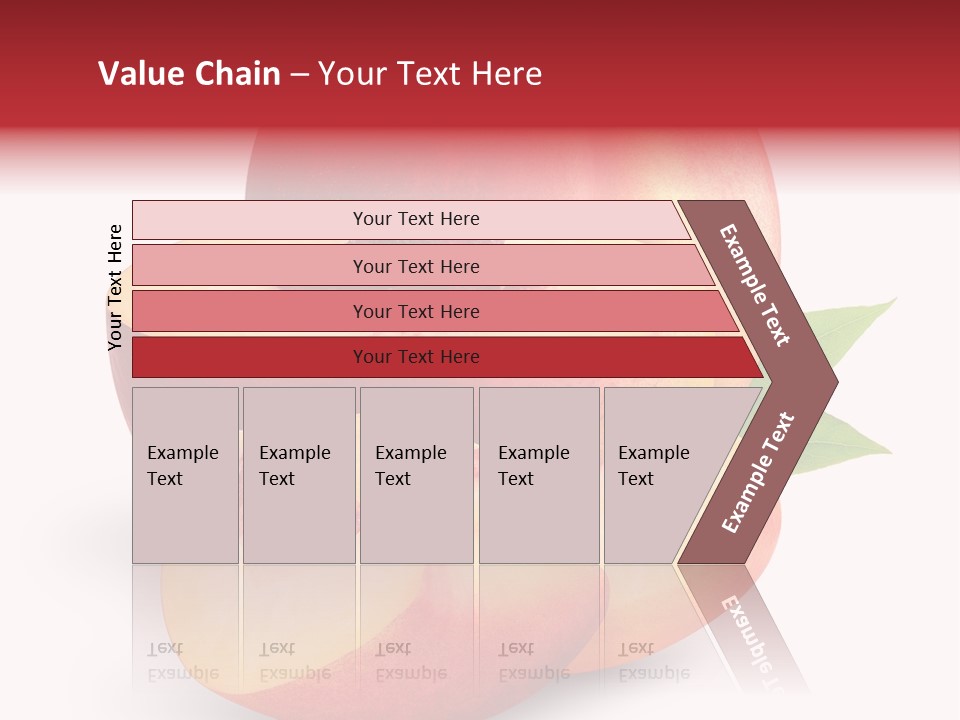 Isolated Peach Sliced PowerPoint Template