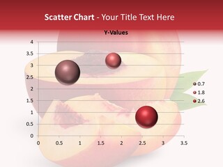 Isolated Peach Sliced PowerPoint Template