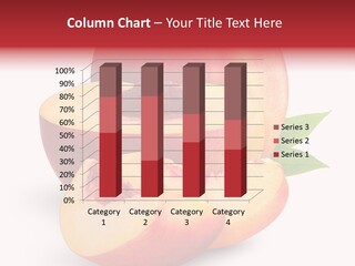 Isolated Peach Sliced PowerPoint Template