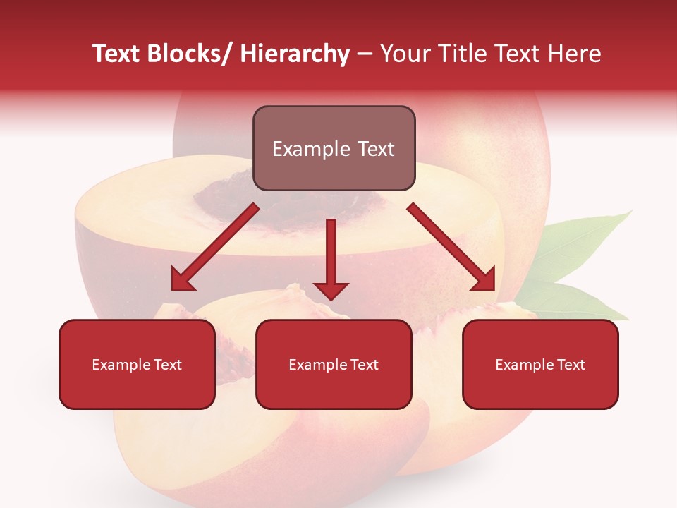 Isolated Peach Sliced PowerPoint Template