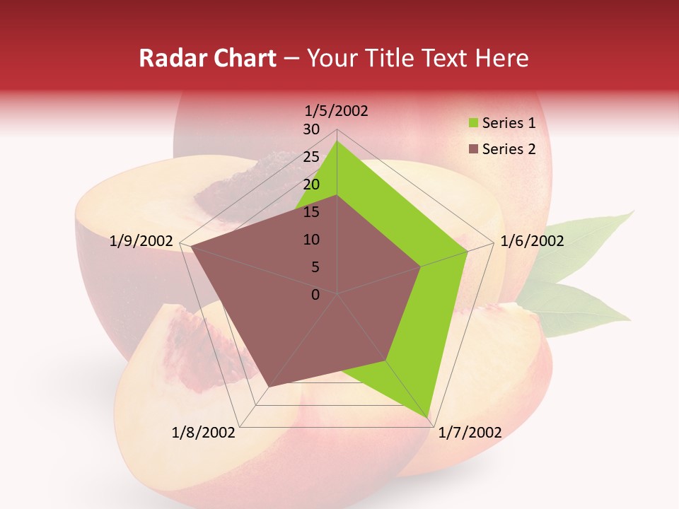 Isolated Peach Sliced PowerPoint Template