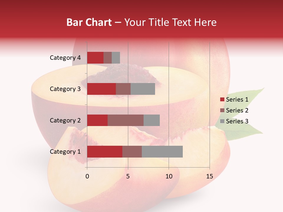 Isolated Peach Sliced PowerPoint Template
